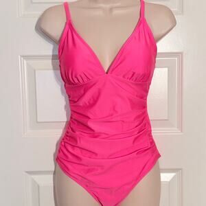Cupshe Bright Pink One-Piece, Women's Size M